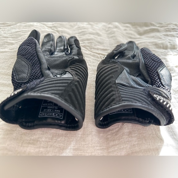 Alpinestars SMX-1 Air V2 Gloves black and white size S motorcycle bike - Picture 7 of 9